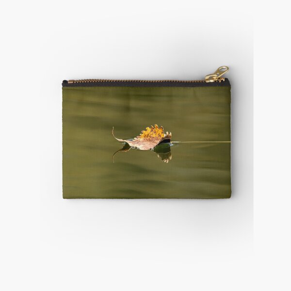 Item preview, Yellow autumn leaf floating on water designed and sold by KRFNatureGifts.