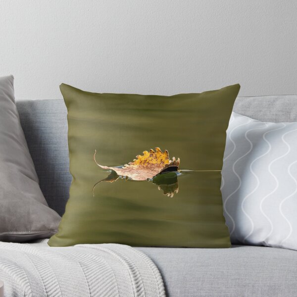 Item preview, Yellow autumn leaf floating on water designed and sold by KRFNatureGifts.