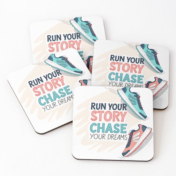 Item preview, Run Your Story, Chase Your Dreams — Motivational Running Sneakers Design designed and sold by VivoStudio.