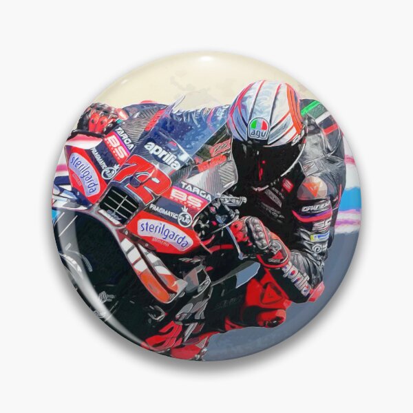 Item preview, Marco Bezzecchi racing his 2025 MotoGP motorcycle watercolor designed and sold by Rodissimus1984.