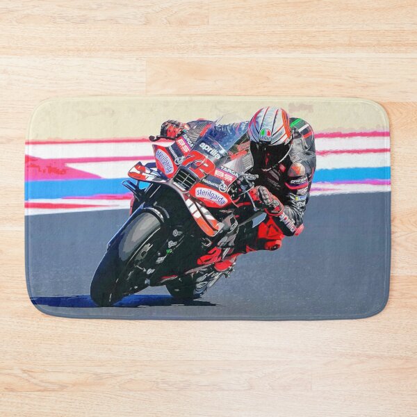 Item preview, Marco Bezzecchi racing his 2025 MotoGP motorcycle watercolor designed and sold by Rodissimus1984.