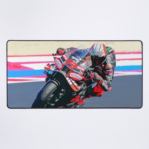 Item preview, Marco Bezzecchi racing his 2025 MotoGP motorcycle watercolor designed and sold by Rodissimus1984.
