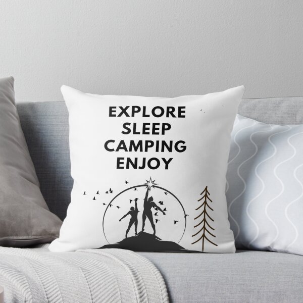 Item preview, Explore the world With hiking and camping  designed and sold by Nizarri.