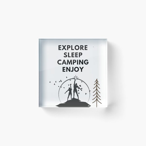 Item preview, Explore the world With hiking and camping  designed and sold by Nizarri.