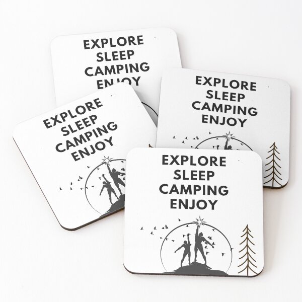 Item preview, Explore the world With hiking and camping  designed and sold by Nizarri.