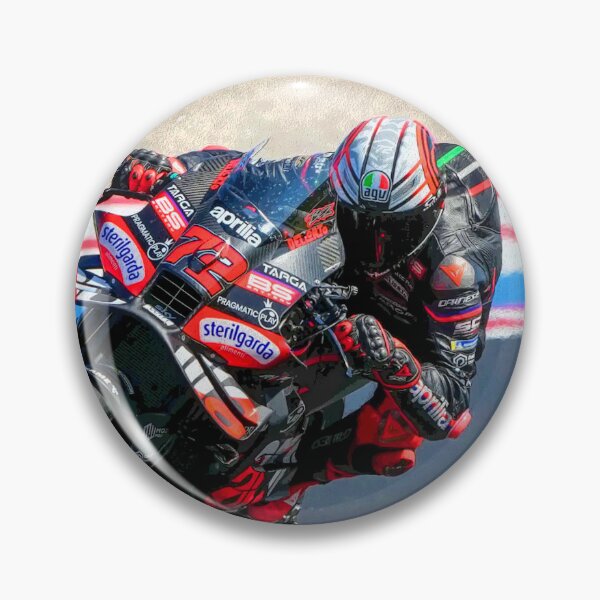 Item preview, Marco Bezzecchi racing his 2025 MotoGP motorcycle abstract designed and sold by Rodissimus1984.
