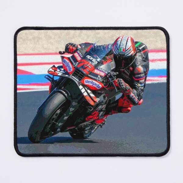 Item preview, Marco Bezzecchi racing his 2025 MotoGP motorcycle abstract designed and sold by Rodissimus1984.
