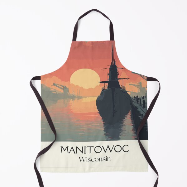 Item preview, Manitowoc Wisconsin Lighthouse Sunset Art Print designed and sold by TuncGK.