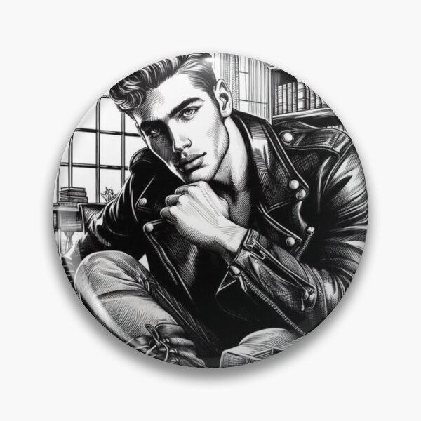Item preview, Gay Leather Bikers Pride "The New Boy" Gay Berlin Pride Graphic Design designed and sold by ItsAKinkThing.