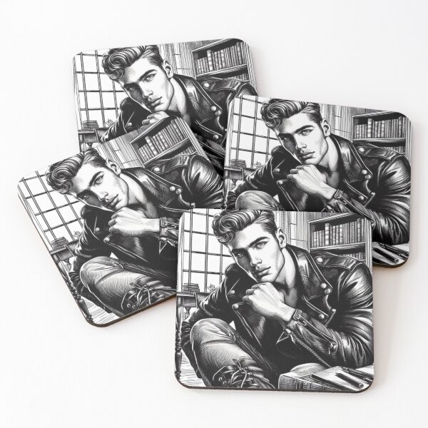 Item preview, Gay Leather Bikers Pride "The New Boy" Gay Berlin Pride Graphic Design designed and sold by ItsAKinkThing.