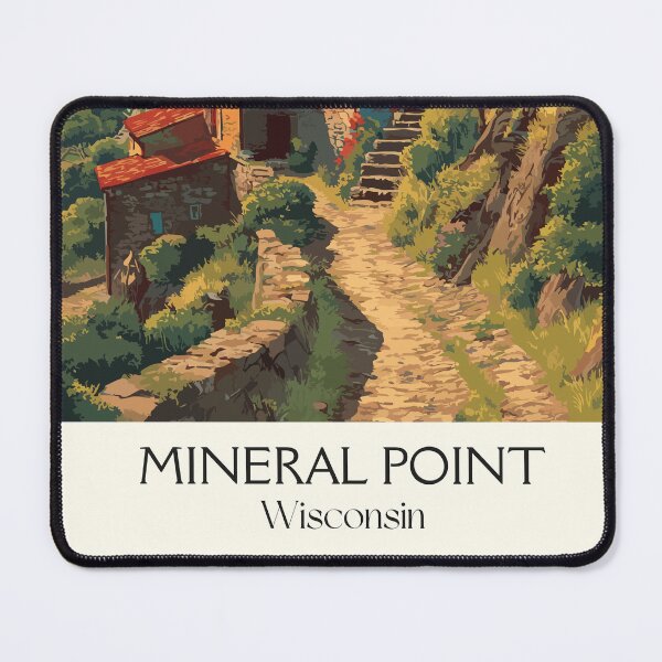 Item preview, Mineral Point Wisconsin Historic Town Art Print designed and sold by TuncGK.