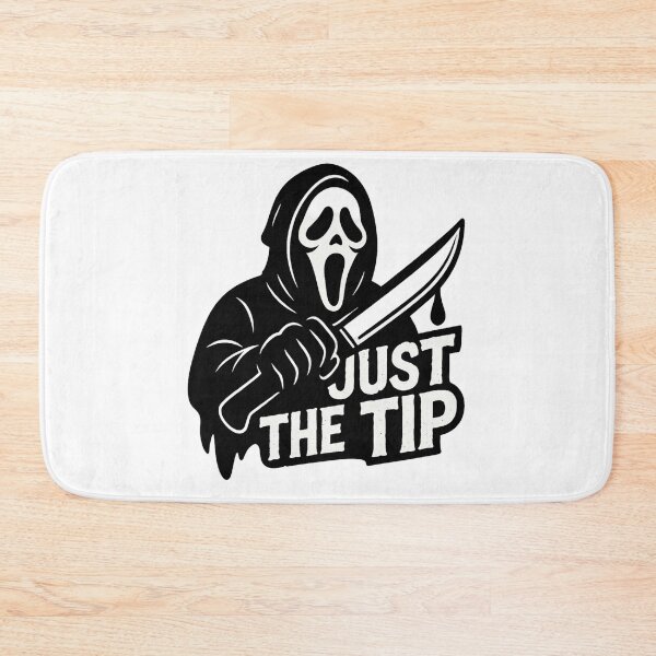 Item preview, Masked Slasher – “Just the Tip” Horror Pun Design designed and sold by Sonic Nova Studios.