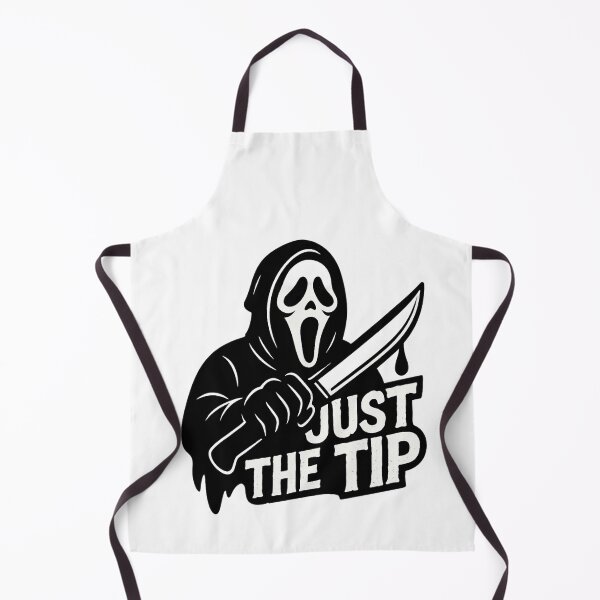 Item preview, Masked Slasher – “Just the Tip” Horror Pun Design designed and sold by Sonic Nova Studios.