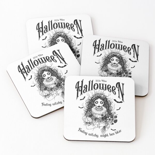 Item preview, Little Miss Halloween Feeling witchy might hex later designed and sold by GraphicTeeHubs.