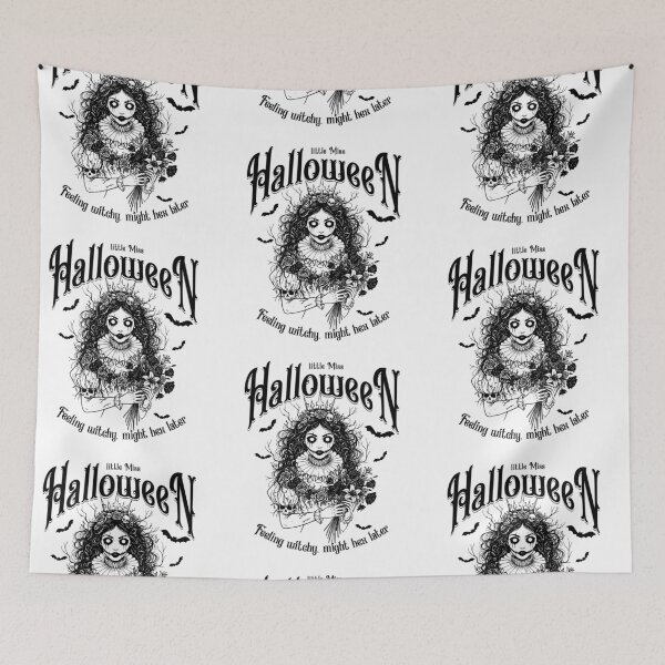Item preview, Little Miss Halloween Feeling witchy might hex later designed and sold by GraphicTeeHubs.
