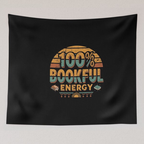 Item preview, 100% Bookful Energy – Funny Book Lover Reading designed and sold by Happyhoo1.