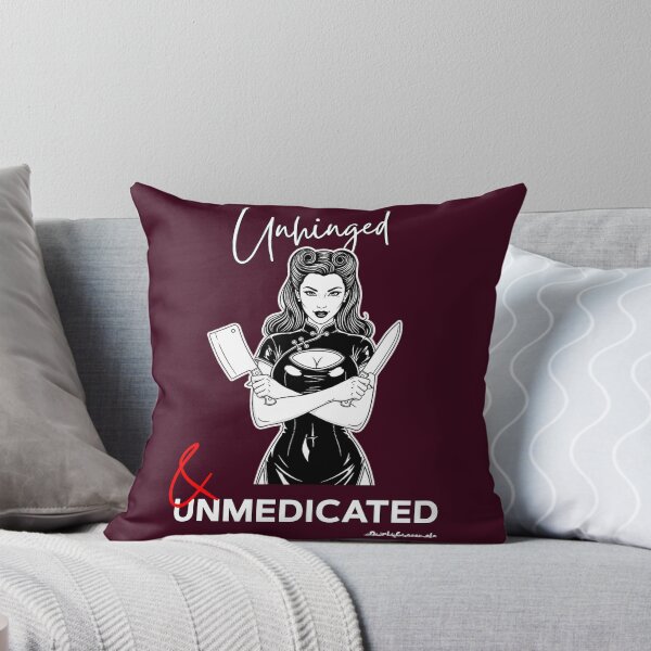 Item preview, Unhinged and Unmedicated | Asian Retro Pinup  designed and sold by QuirkyGuacamole.