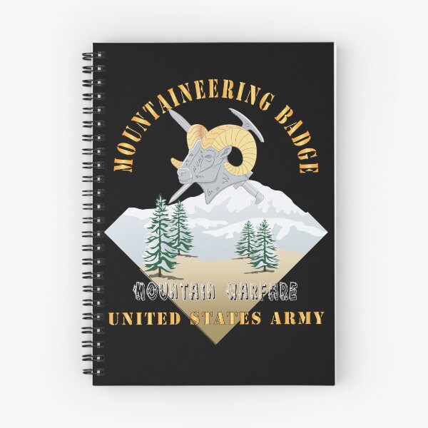 Item preview, Army - Mountaineering Badge - Mountain Warfare - United States Army w Mountains X 300 designed and sold by Military Insignia Products.