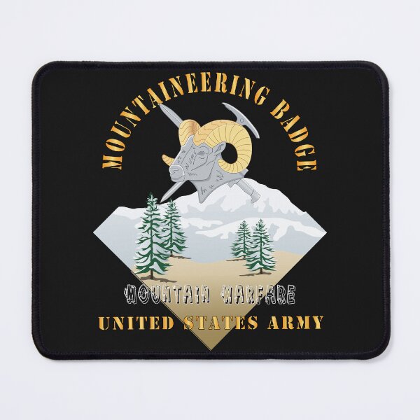 Item preview, Army - Mountaineering Badge - Mountain Warfare - United States Army w Mountains X 300 designed and sold by Military Insignia Products.