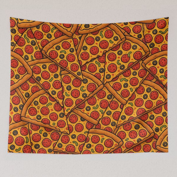 Item preview, Pizza Party Explosion – Fun All-Over Print Pattern designed and sold by getpressedshirt.