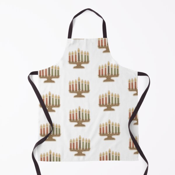 Item preview, Kwanzaa kinara with seven lit candles, isolated on transparent background, AI Generated designed and sold by dvoevnore.