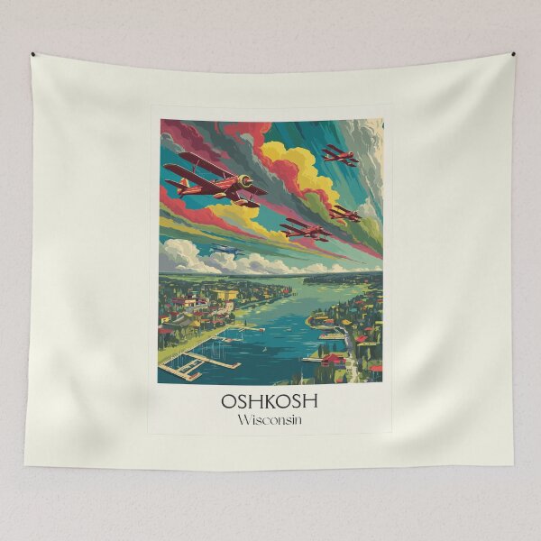 Item preview, Oshkosh Wisconsin Airshow Art Print designed and sold by TuncGK.