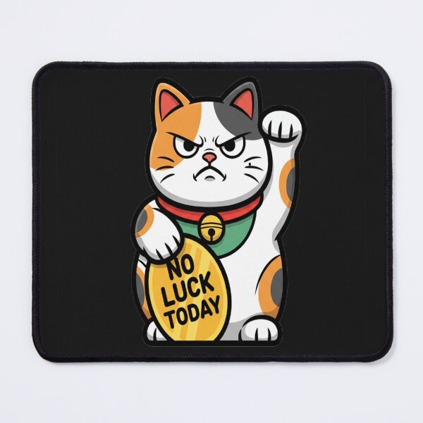 Item preview, Angry Cat Lucky Cat Middle Finger Mug - Best Cartoon Cat Meme Shirt Gift designed and sold by NovaThreads Studio.