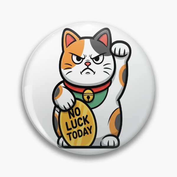 Item preview, Angry Cat Lucky Cat Middle Finger Mug - Best Cartoon Cat Meme Shirt Gift designed and sold by NovaThreads Studio.