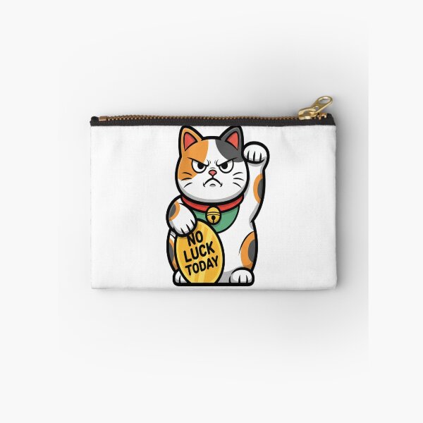 Item preview, Angry Cat Lucky Cat Middle Finger Mug - Best Cartoon Cat Meme Shirt Gift designed and sold by NovaThreads Studio.