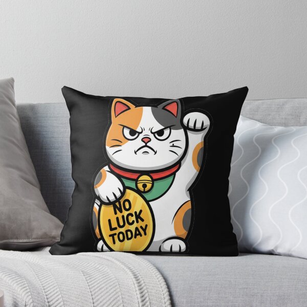 Item preview, Angry Cat Lucky Cat Middle Finger Mug - Best Cartoon Cat Meme Shirt Gift designed and sold by NovaThreads Studio.