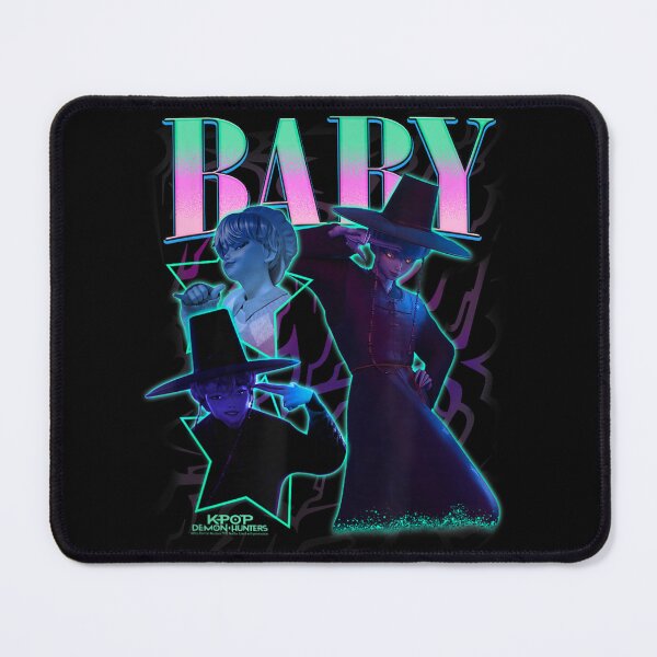 Item preview, BABY Demon Hunters K Fashion Vibe Art in Neon Mint and Pink designed and sold by NguboNorento.