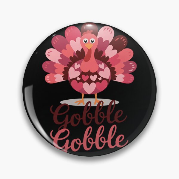 Artikelvorschau, Thanksgiving Gobble Gobble Truthahn Rosa Herz Kleinkind entworfen und verkauft von KonstanKoraner.
