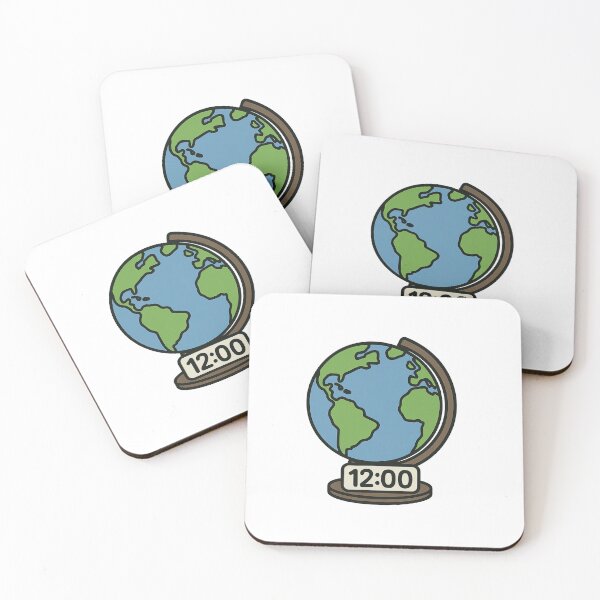 Item preview, Earth globe with clock indicating 12:00, isolated icon, back to school, AI Generated designed and sold by dvoevnore.