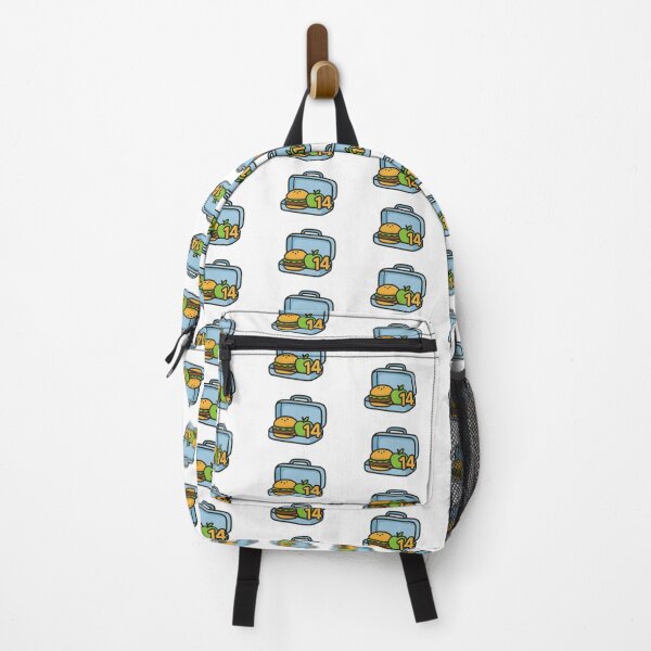Item preview, Lunchbox with burger and apple illustration celebrating back to school, AI generated designed and sold by dvoevnore.