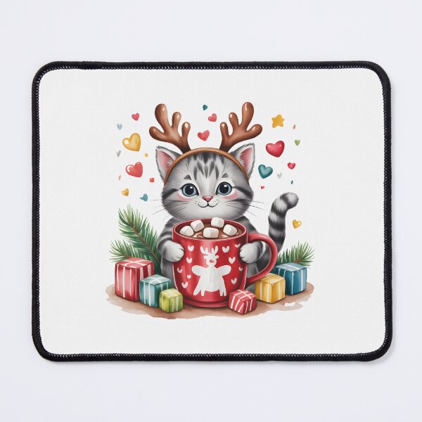 Item preview, Christmas Cat Mug Design designed and sold by naragon4289.