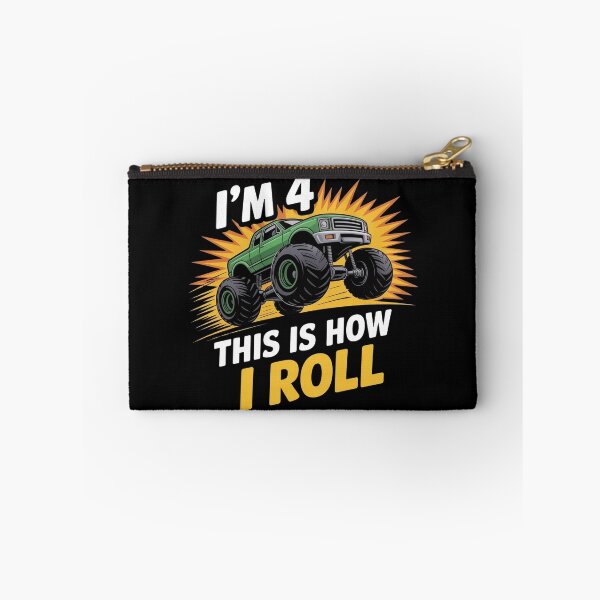 Item preview, 4 Year Old Monster Truck 4th Birthday boy designed and sold by BLZART.