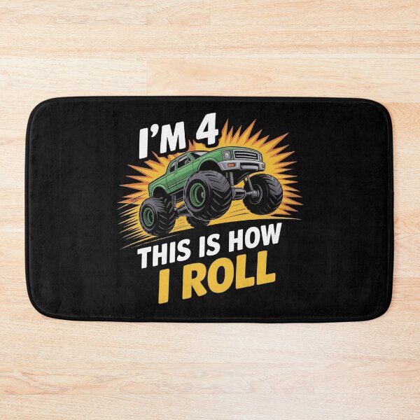 Item preview, 4 Year Old Monster Truck 4th Birthday boy designed and sold by BLZART.