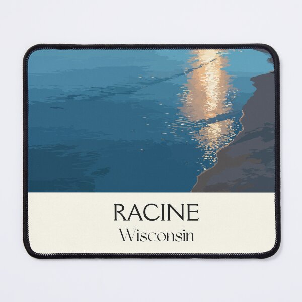 Item preview, Racine Wisconsin Lake Michigan Beach Art Print designed and sold by TuncGK.