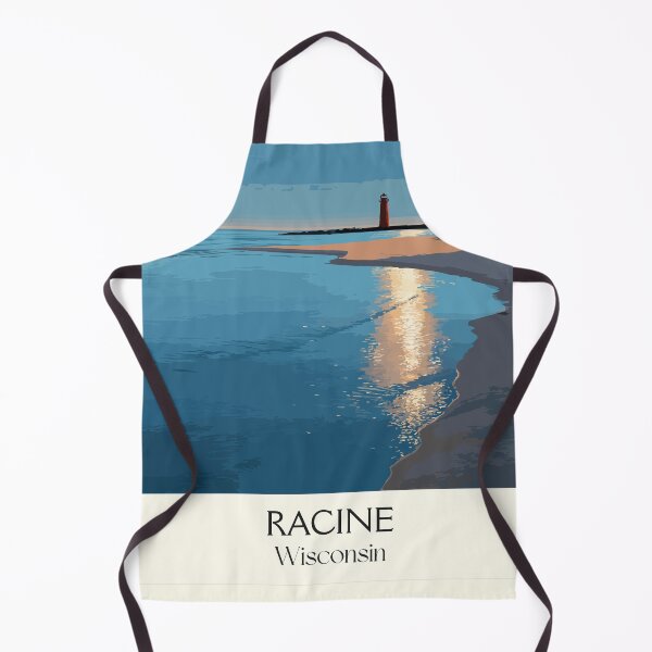 Item preview, Racine Wisconsin Lake Michigan Beach Art Print designed and sold by TuncGK.