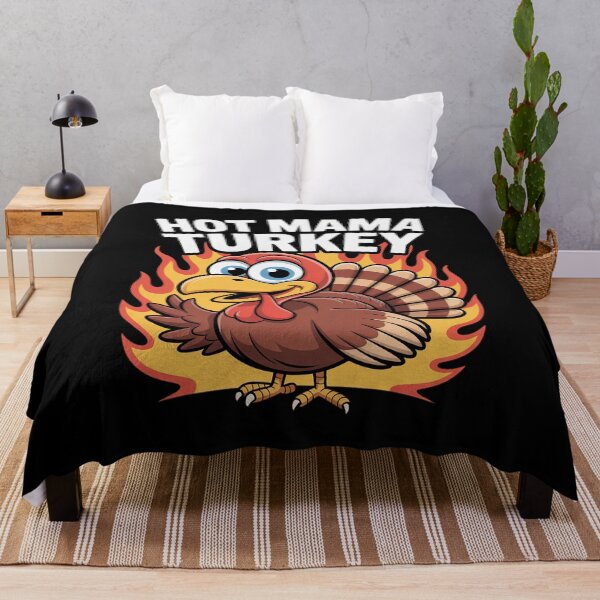 Item preview, Thanksgiving Hot Mama Turkey Matching Pajama designed and sold by KonstanKoraner.