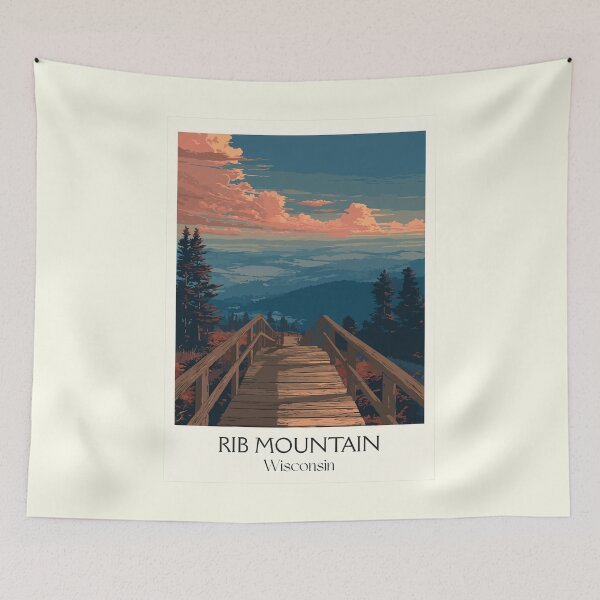 Item preview, Rib Mountain Wisconsin State Park Art Print designed and sold by TuncGK.