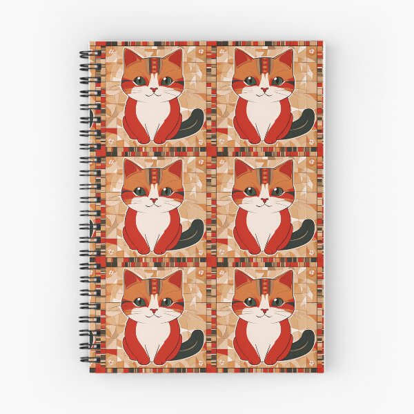 Item preview, Naive Style Cat Illustration: Black-Tailed Orange Kitten | Cat Art designed and sold by UnhingedBird.