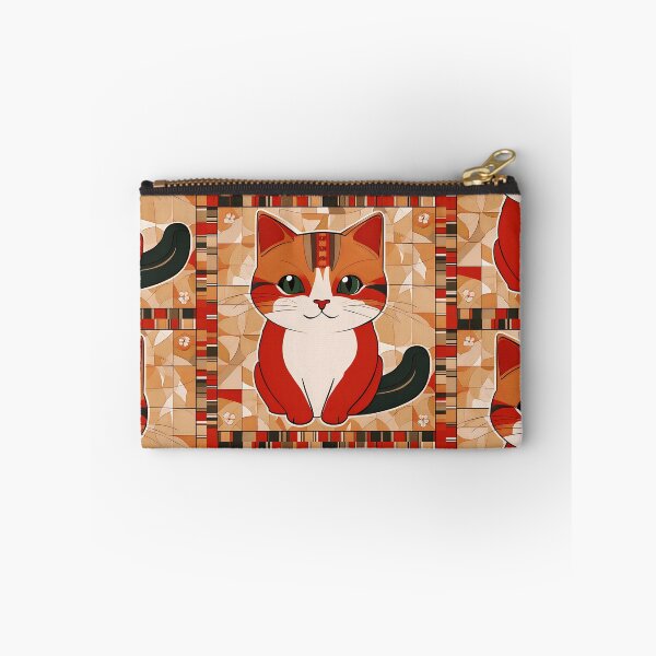 Item preview, Naive Style Cat Illustration: Black-Tailed Orange Kitten | Cat Art designed and sold by UnhingedBird.