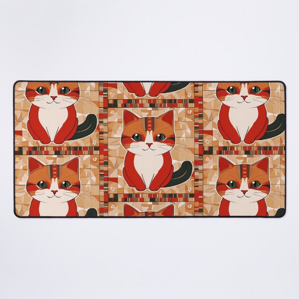 Item preview, Naive Style Cat Illustration: Black-Tailed Orange Kitten | Cat Art designed and sold by UnhingedBird.