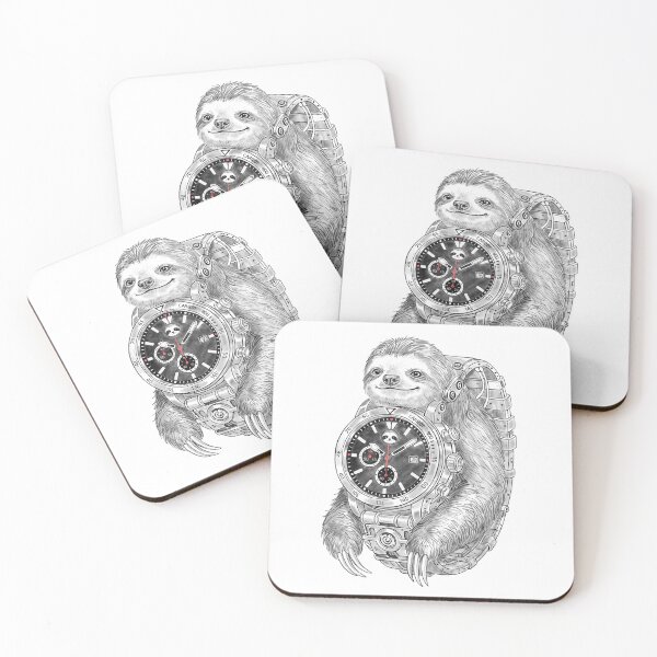 Item preview, "Slothwatch" - Born from the fusion of time and tranquility — a sloth that reminds us there’s no need to rush. designed and sold by Barabua-Shop.