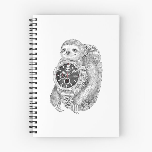 Item preview, "Slothwatch" - Born from the fusion of time and tranquility — a sloth that reminds us there’s no need to rush. designed and sold by Barabua-Shop.