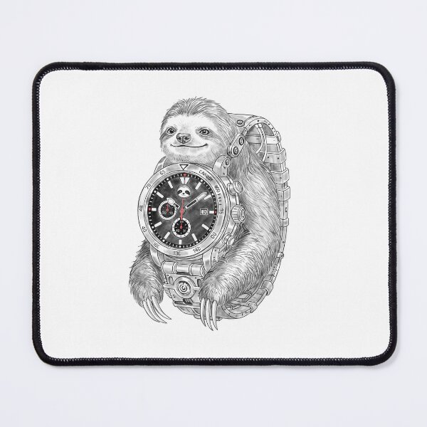 Item preview, "Slothwatch" - Born from the fusion of time and tranquility — a sloth that reminds us there’s no need to rush. designed and sold by Barabua-Shop.