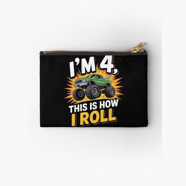 Item preview, 4 Year Old Monster Truck 4th Birthday boy designed and sold by BLZART.