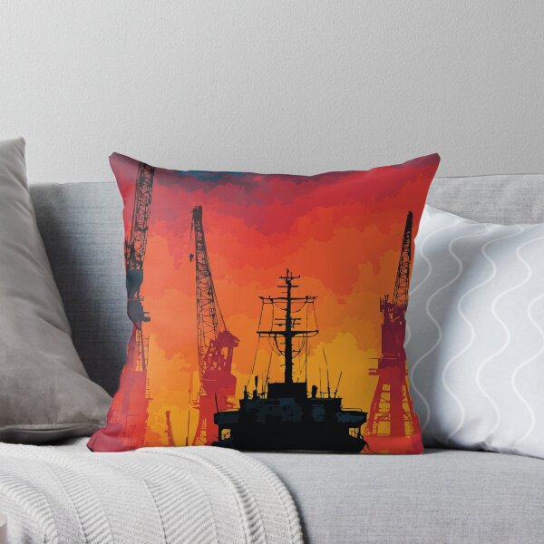 Item preview, Sturgeon Bay Wisconsin Shipyard Art Print designed and sold by TuncGK.