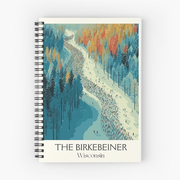 Item preview, The Birkebeiner Wisconsin Ski Race Art Print designed and sold by TuncGK.